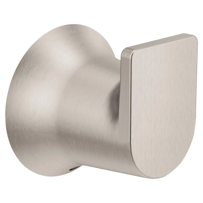 Genta Brushed Nickel Robe Hook 2 In. H X 1.375 In. W X 1.56 In. L