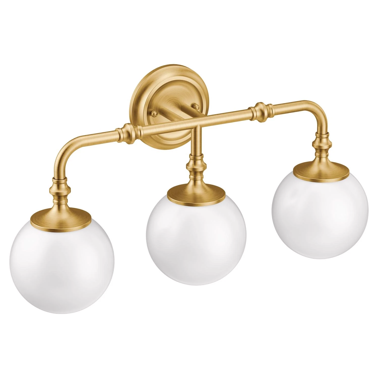 Colinet Brushed Gold 3-light Led Vanity Light Wall Mount Fixture