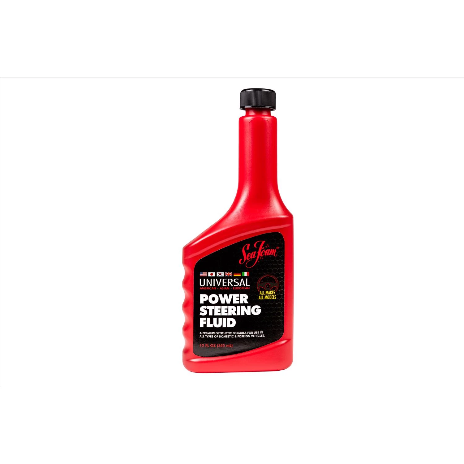 Power Steering Fluid 12 Ounce Bottle - Universal Synthetic Formula