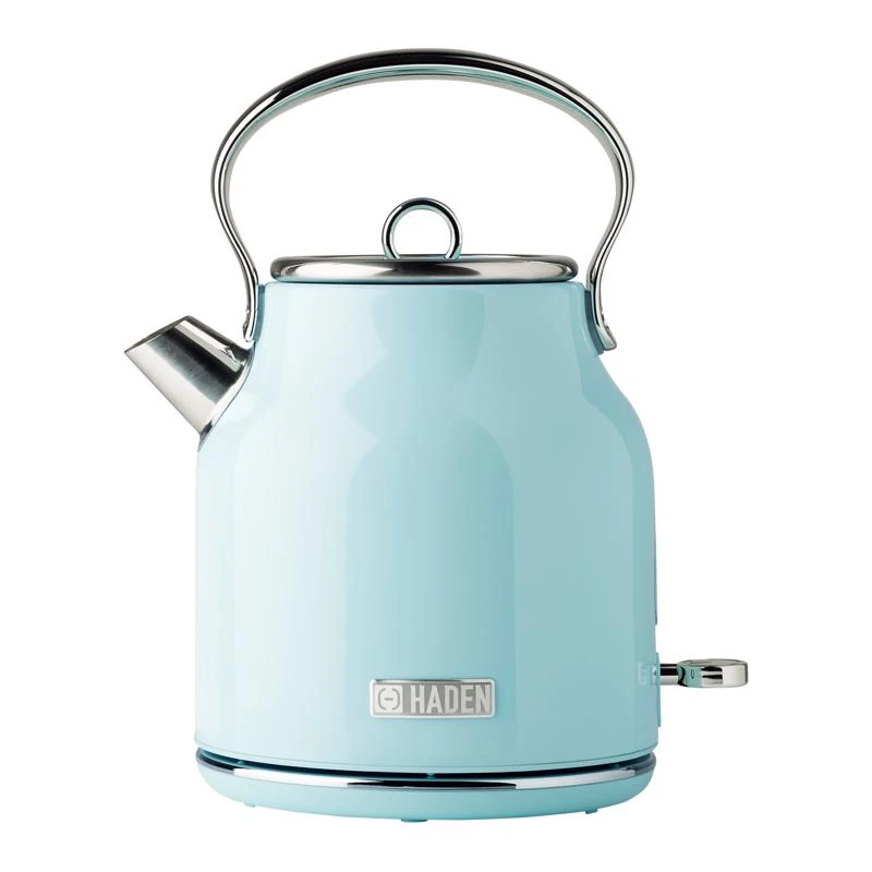 Heritage Turquoise Traditional Stainless Steel 1.7 Liter Electric Tea Kettle