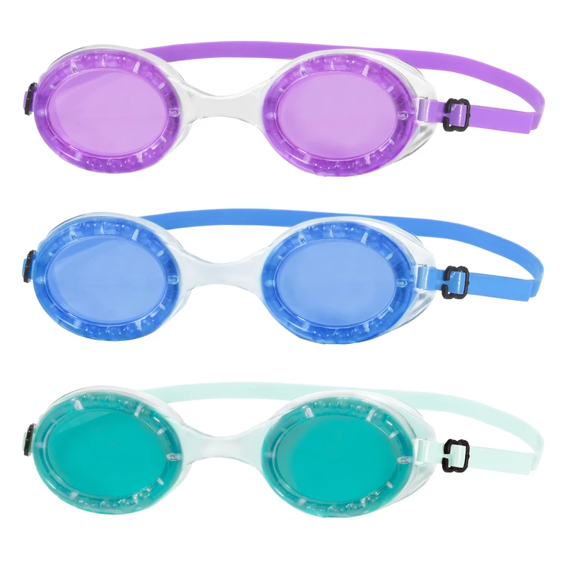 Three-Pack Kids' Antifog Swimming Goggles — Model AQG14612S2