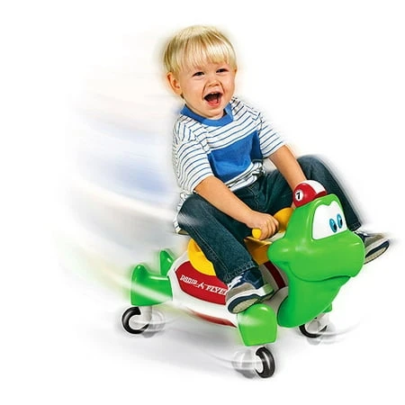 Turbo Turtle Ride-on Toy For Kids, Durable Plastic, Bright Green Color