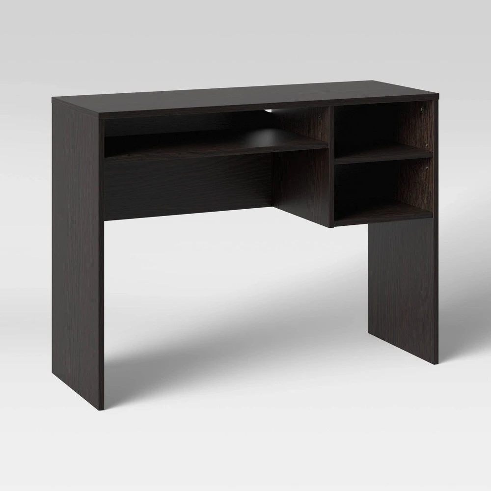 Espresso Student Writing Desk With Storage - Ideal For Home Or Office Use