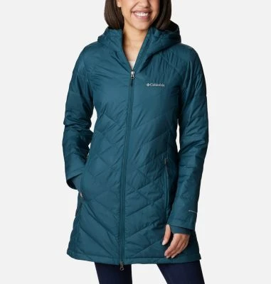 Women's Heavenly Long Hooded Jacket - Stylish And Warm Outerwear For Cold Weather