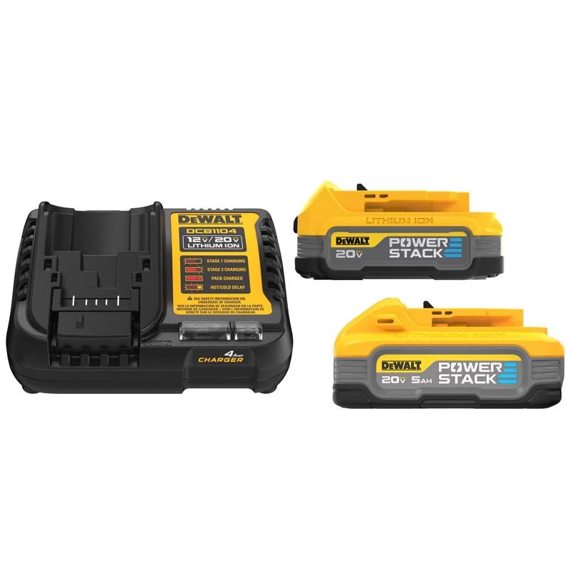 20v Max Powerstack Dcbp315-2c Lithium-ion Battery And Charger Starter Kit 3 Pieces