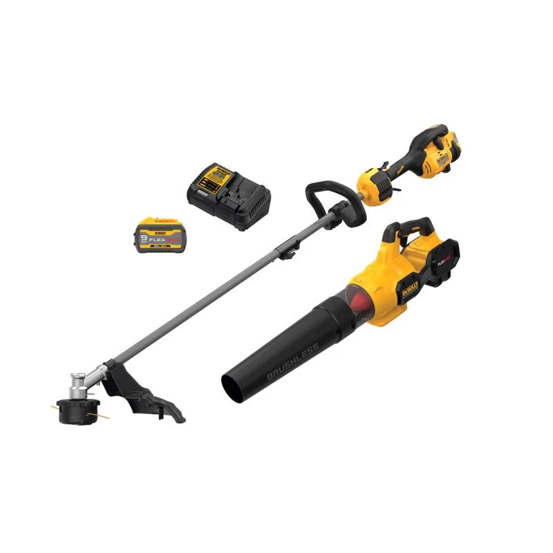 60v Max Dcko266x1 17 In. Battery Blower And Trimmer Kit With Charger