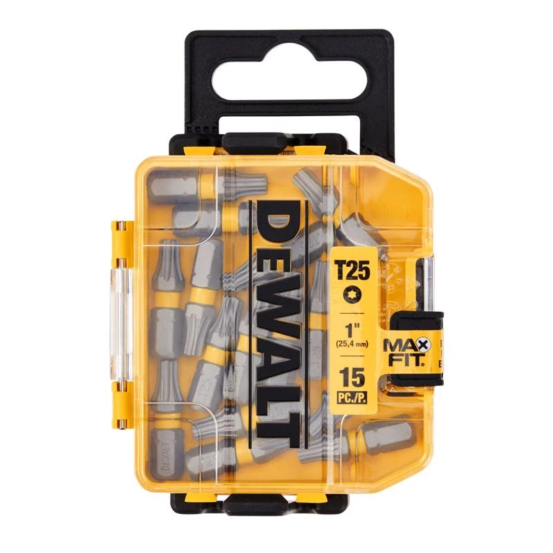 Max Fit Torx T25 X 1 Inch Long Screwdriver Bit Set - 15 Pieces
