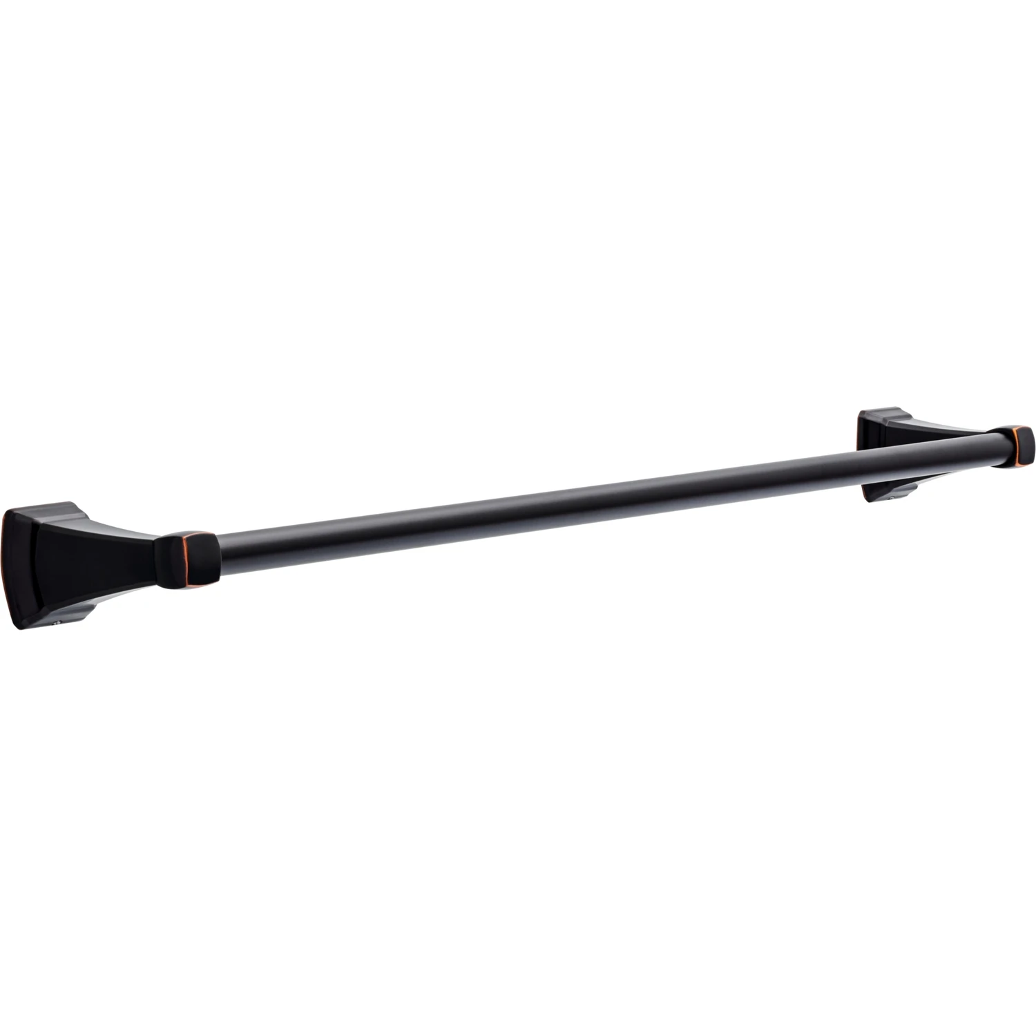 Flynn Oil Rubbed Bronze Towel Bar 24 In. L Die Cast Zinc - Modern Design