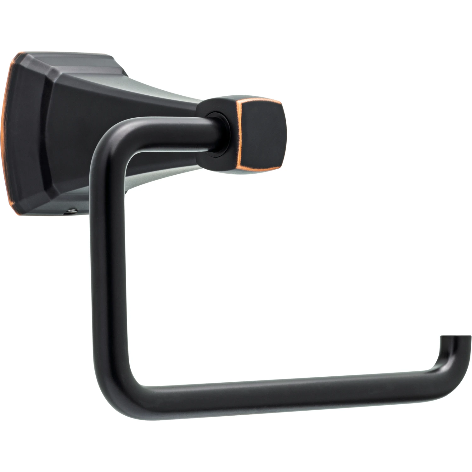 Flynn Oil Rubbed Bronze Toilet Paper Holder - Modern Design, Wall Mount, Die Cast Zinc
