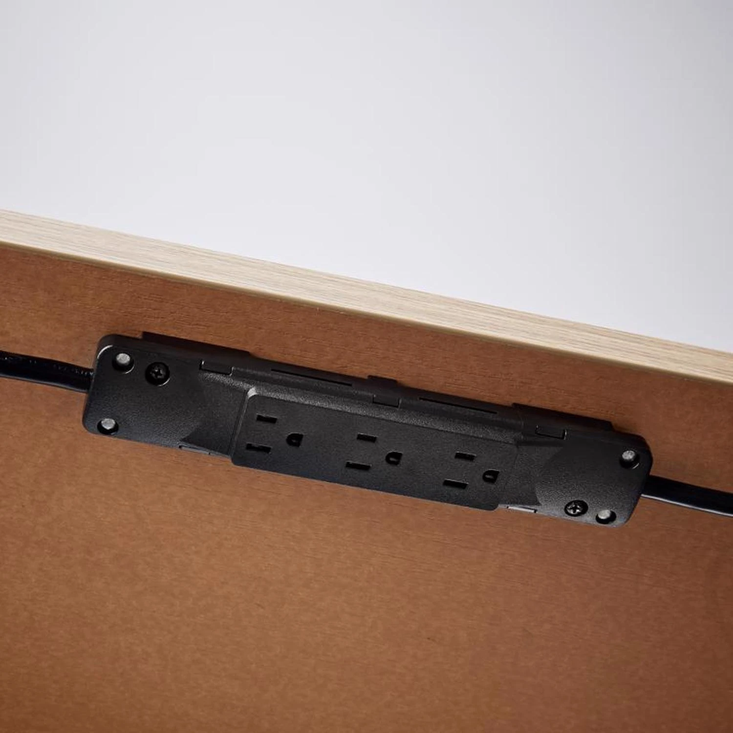 10 Ft. Power Strip With 6 Outlets And 1000 Joules Surge Protection - Black