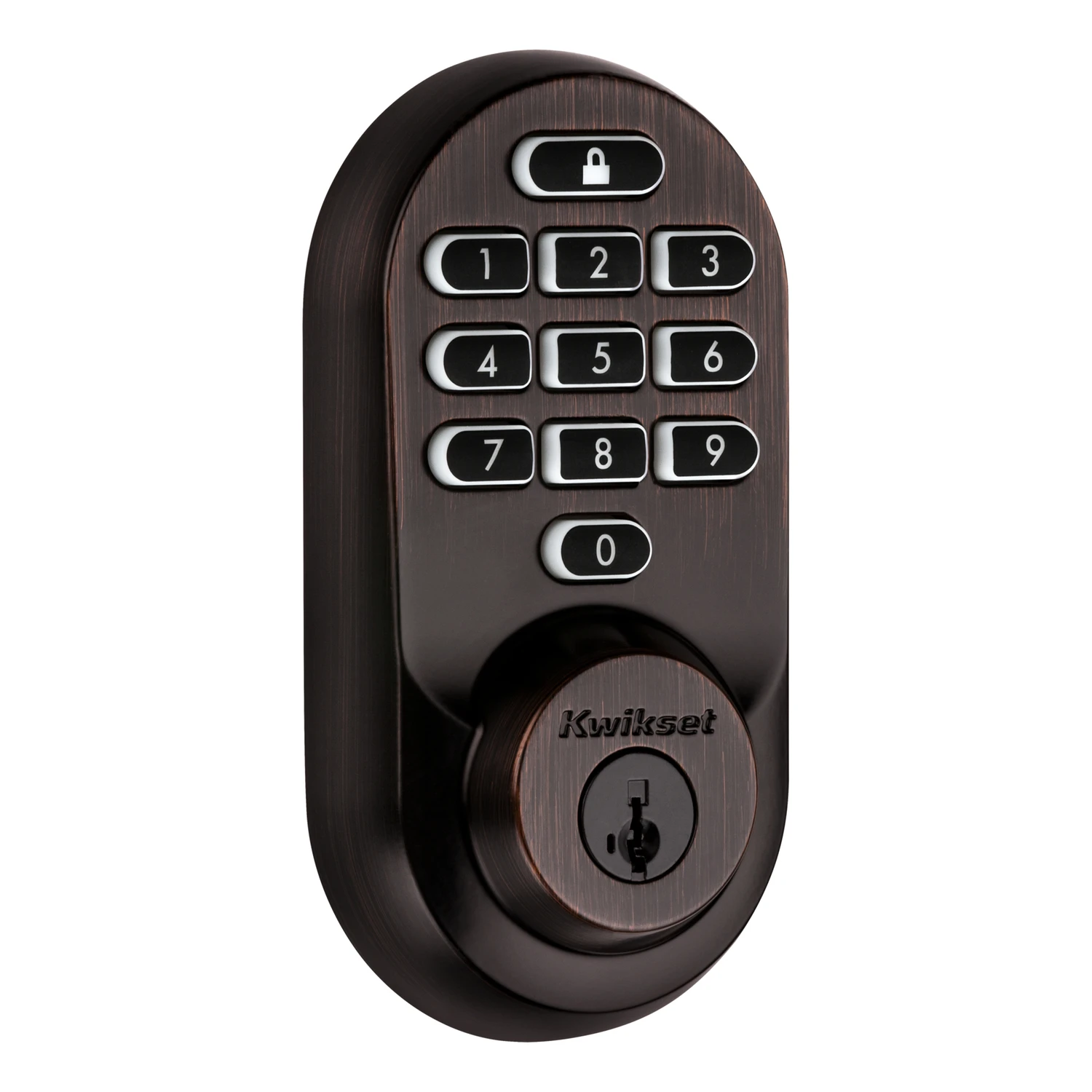 Kwikset Smartkey Halo Venetian Bronze Metal Wifi Deadbolt - Model 99380-002