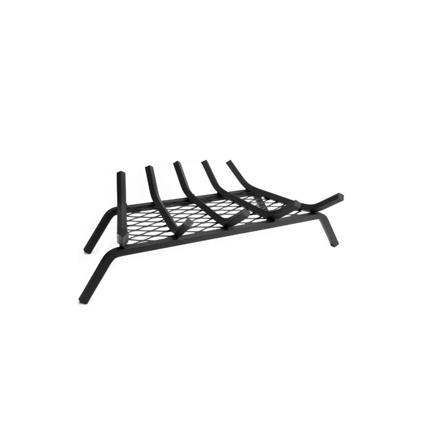 Black Steel Fireplace Grate 5 Bar 23 Inch Indoor Heating Accessory