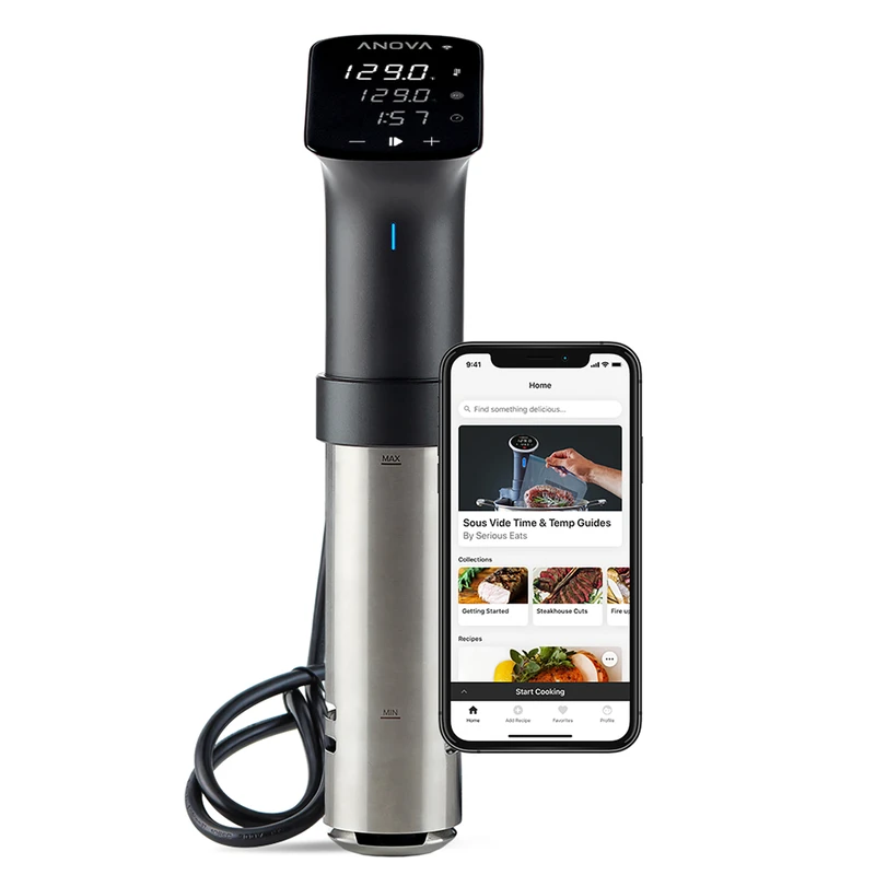 16 Quart Black/silver Stainless Steel Programmable Sous Vide Immersion Cooker