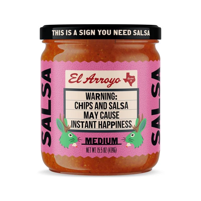 El Arroyo Medium Salsa – 15.5 oz Jar | Versatile Medium-Heat Salsa for Nachos, Tacos & Grilling