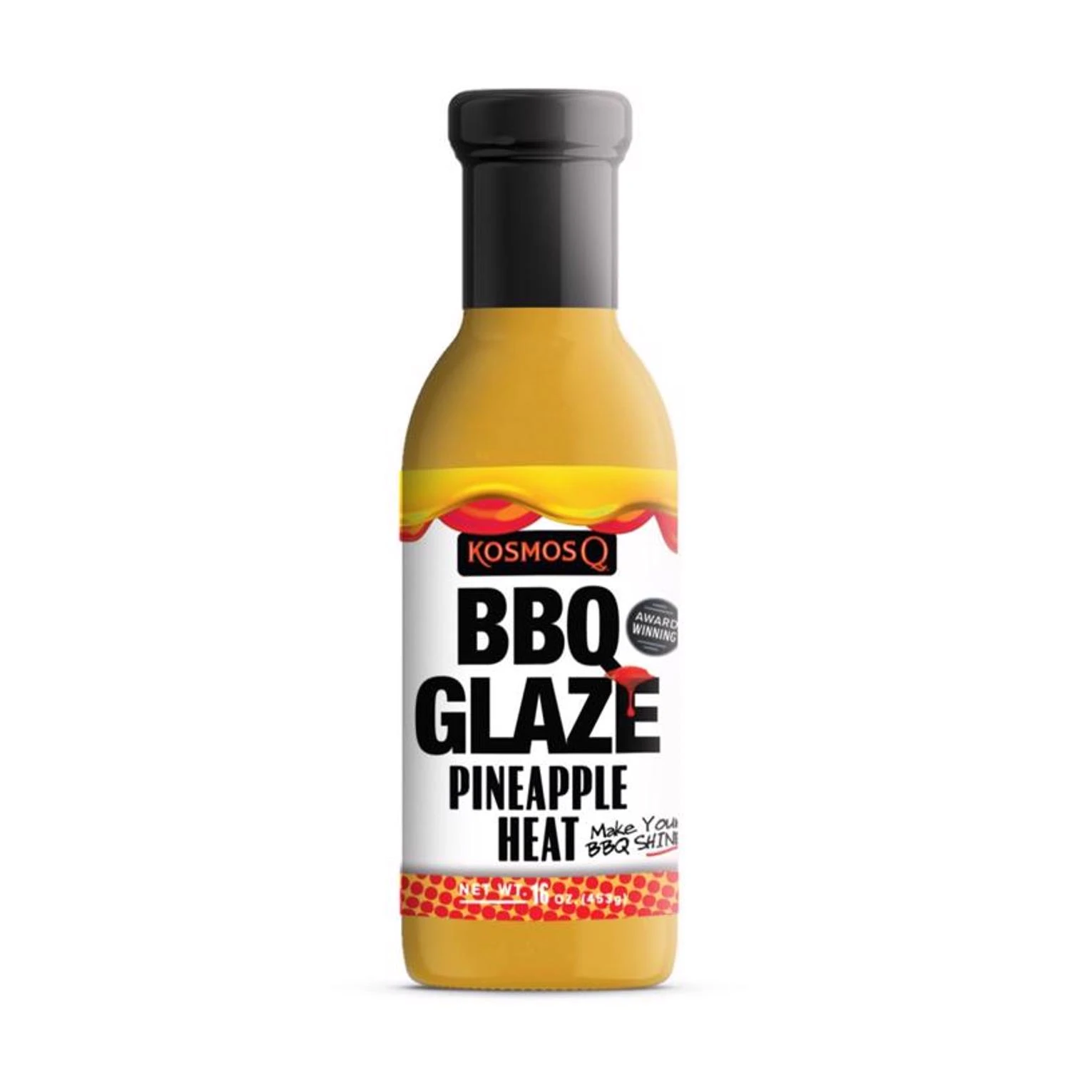 Bbq Glaze Pineapple Heat Bbq Sauce 15.5 Oz - Sweet & Spicy Flavor