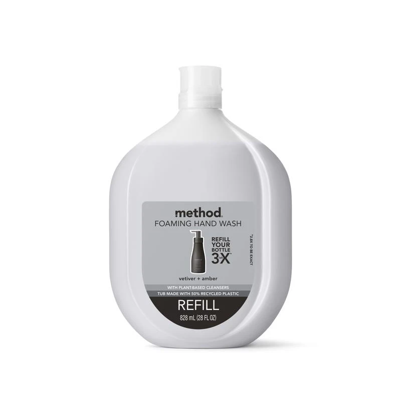 Vetiver & Amber Scent Foam Hand Wash 28 Ounce Bottle