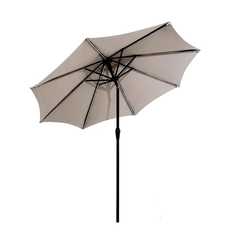 Premium Gray Acrylic Led 9 Inch Diameter Patio Umbrella