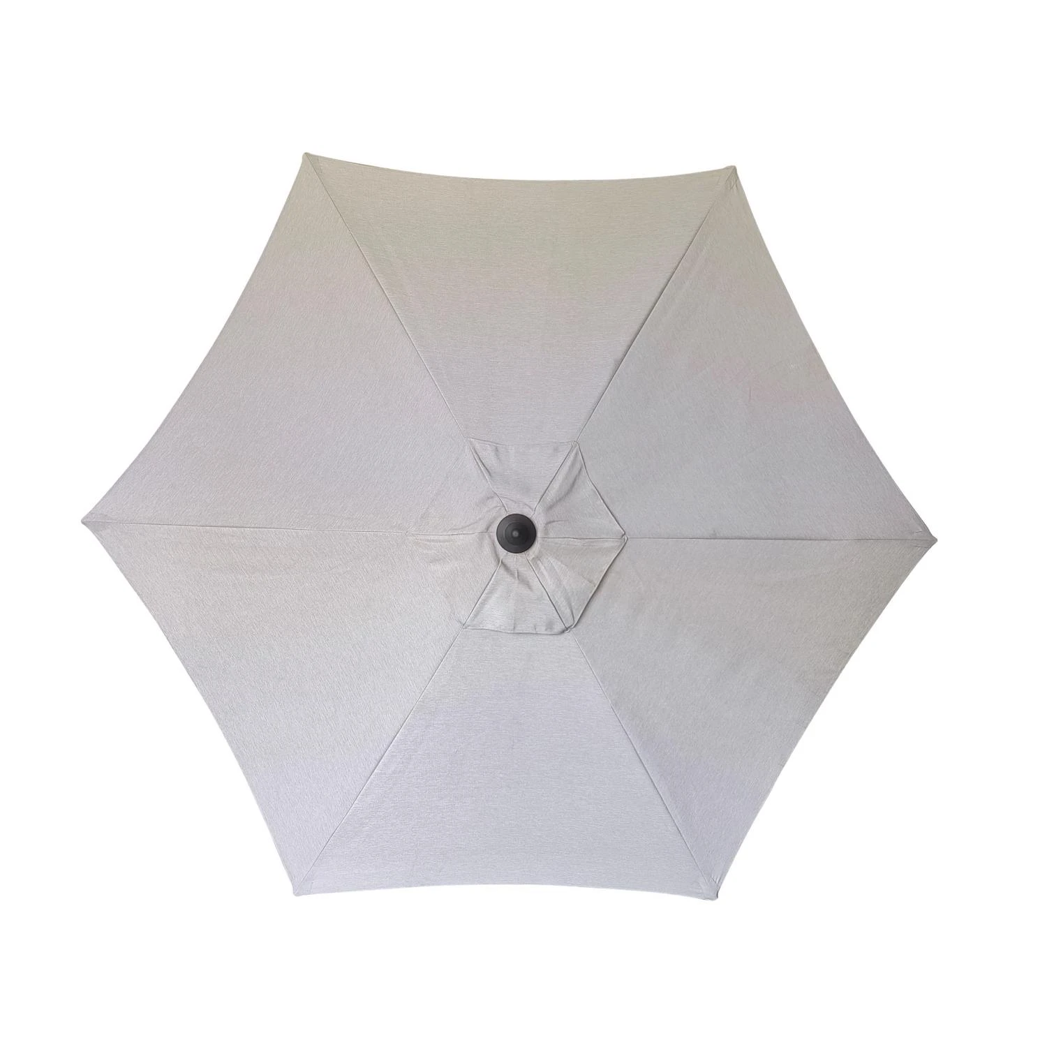 Oceanside 9 Ft. Tiltable Gray Patio Umbrella With Steel Pole