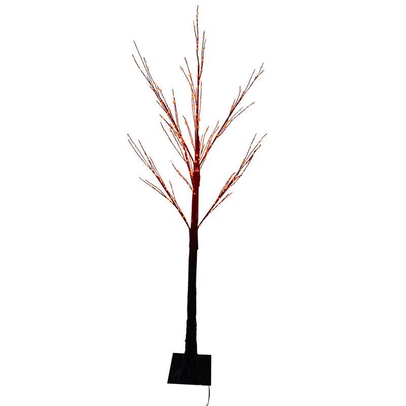 5 Ft. Led Prelit Spooky Tree Yard Decor With 350 Color Changing Bulbs