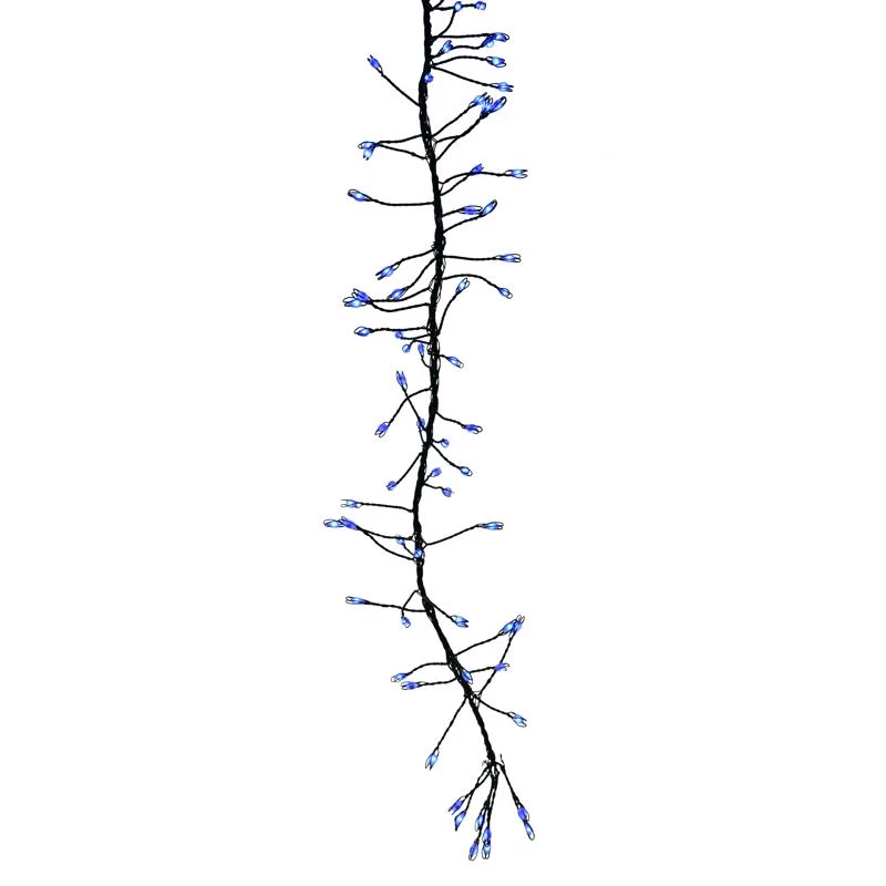 Led Big Seed Cluster Blue 250 Count String Christmas Lights
