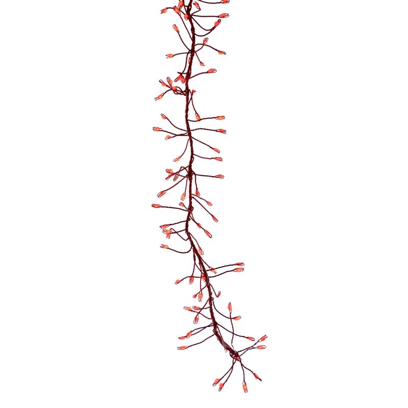 Led Big Seed Cluster Red 250 Count String Christmas Lights