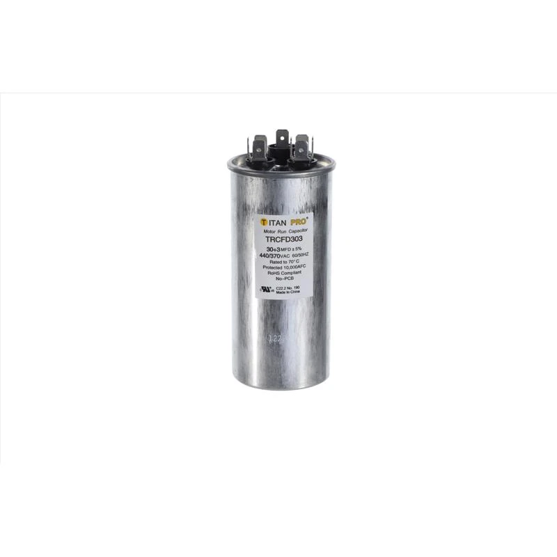 30+3 Mfd 440 Volt Round Run Capacitor Trcfd303