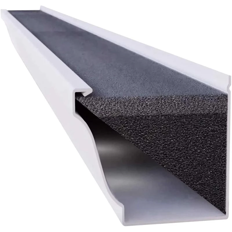 5 In. W X 48 In. L Black Polyether Outdoor Foam Gutter Guard