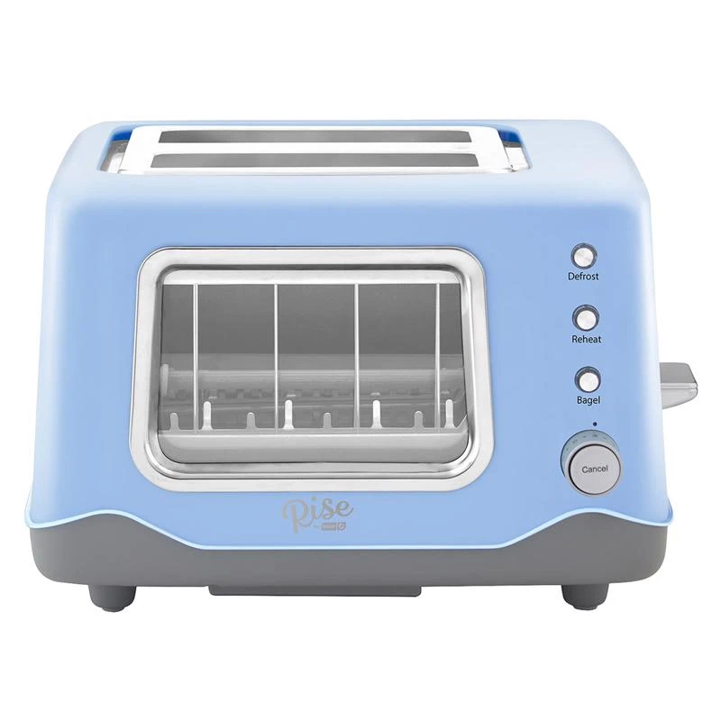 Metal Blue 2-slice Toaster 7.9 In. H X 12.2 In. W X 9.5 In. D