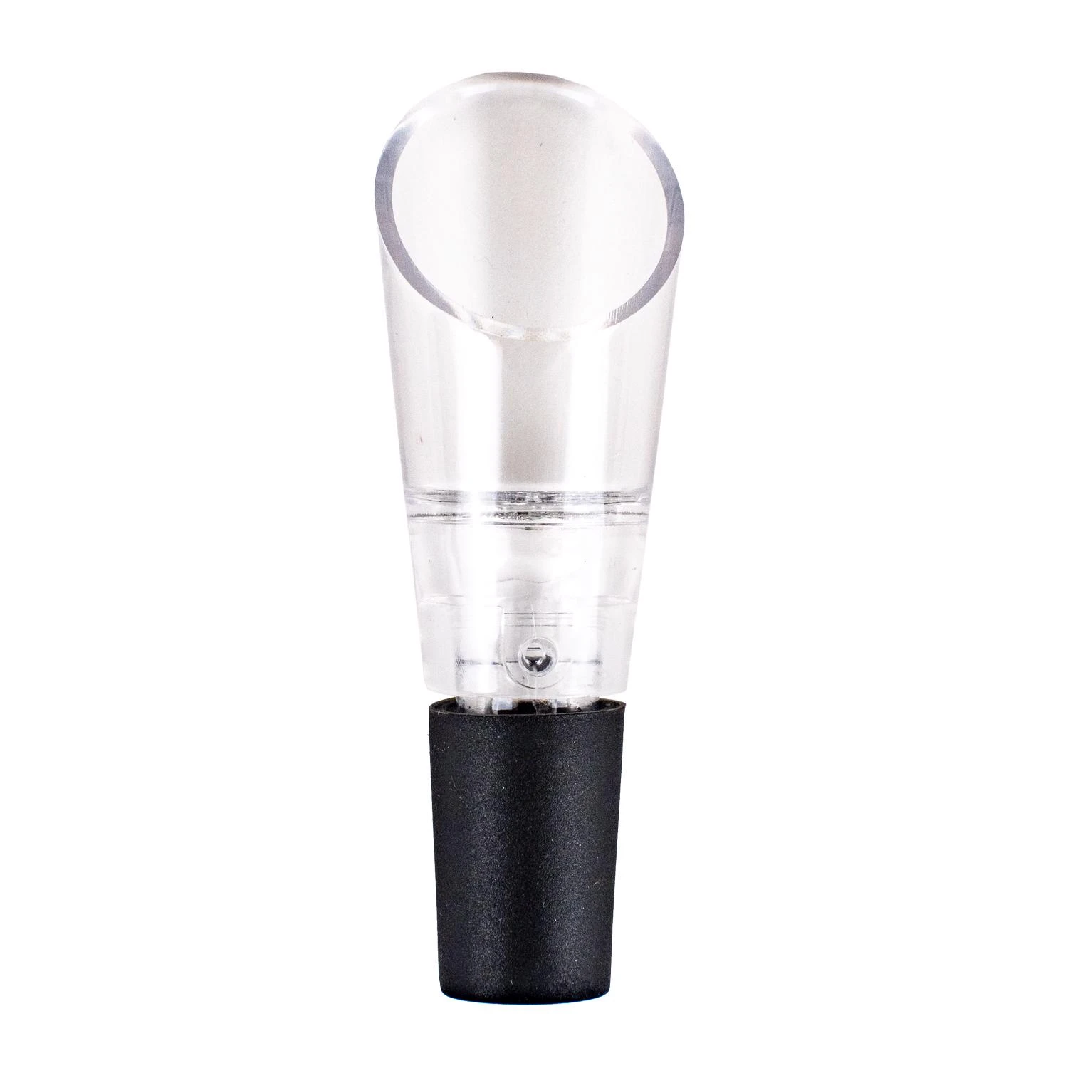 Black/clear Plastic/silicone Aerating Wine Pourer - Enhance Your Wine Experience