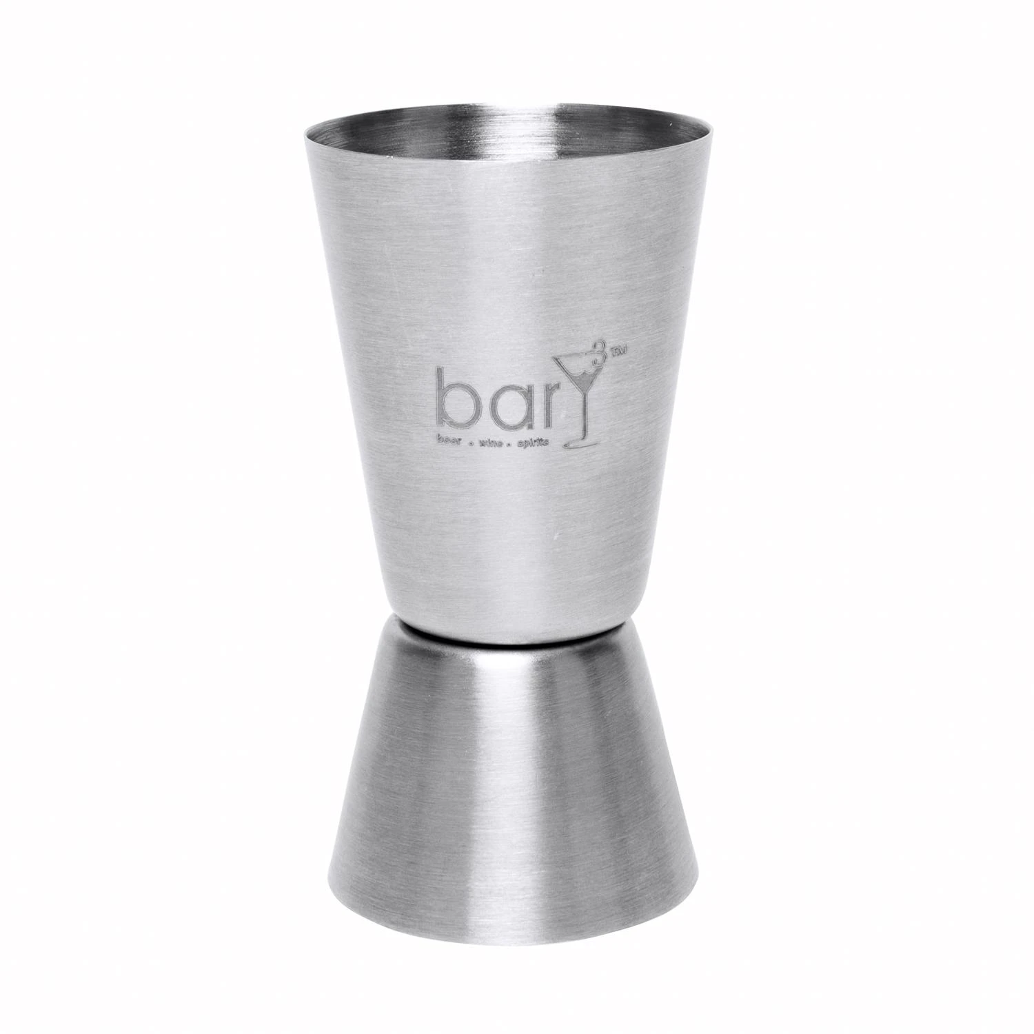 1.5 Oz Silver Stainless Steel Double Jigger - Precision Measuring Tool