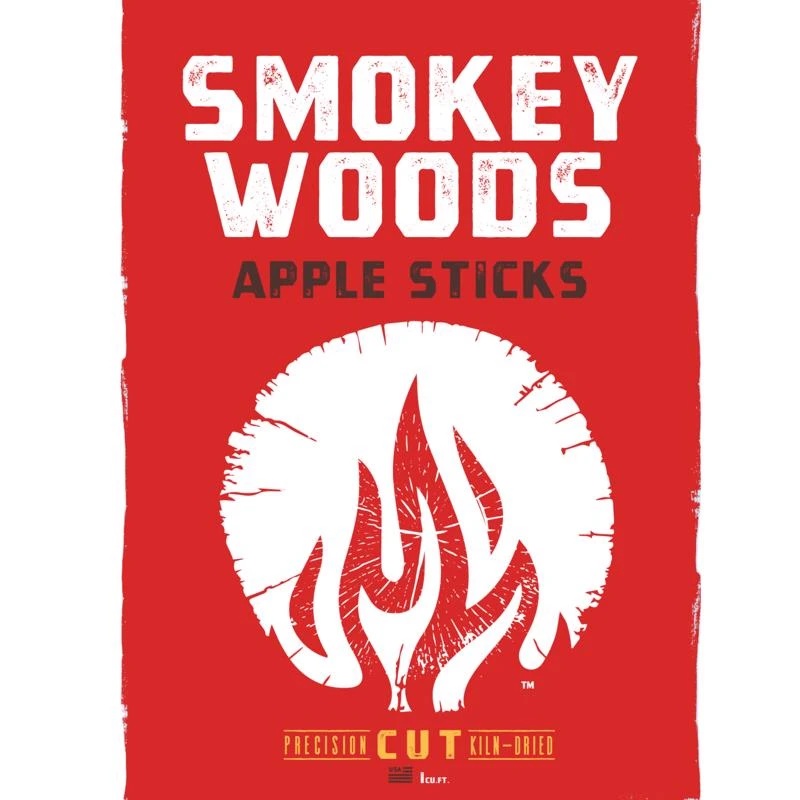 All Natural Apple Cooking Logs 1 Cubic Foot - Premium Bbq Fuel