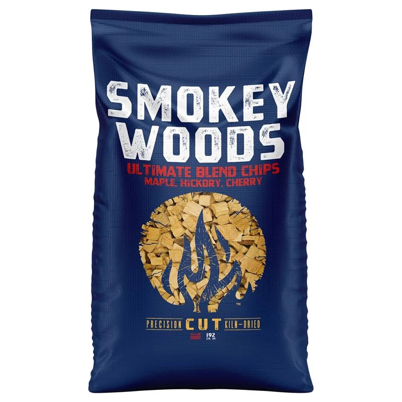 All Natural Cherry, Hickory, And Maple Wood Smoking Chips - 192 Cubic Inches