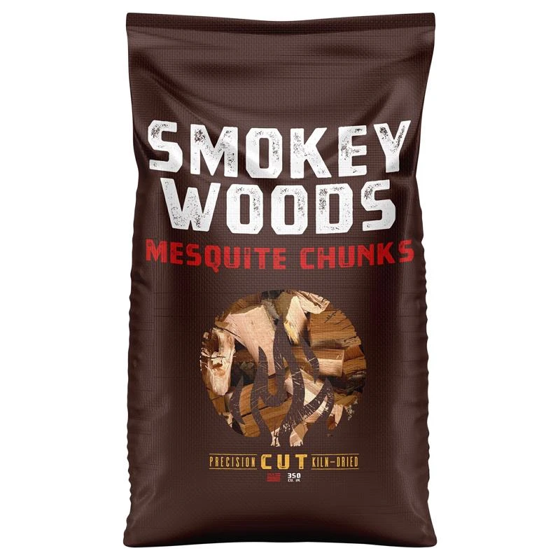 All Natural Mesquite Wood Smoking Chunks 350 Cubic Inches