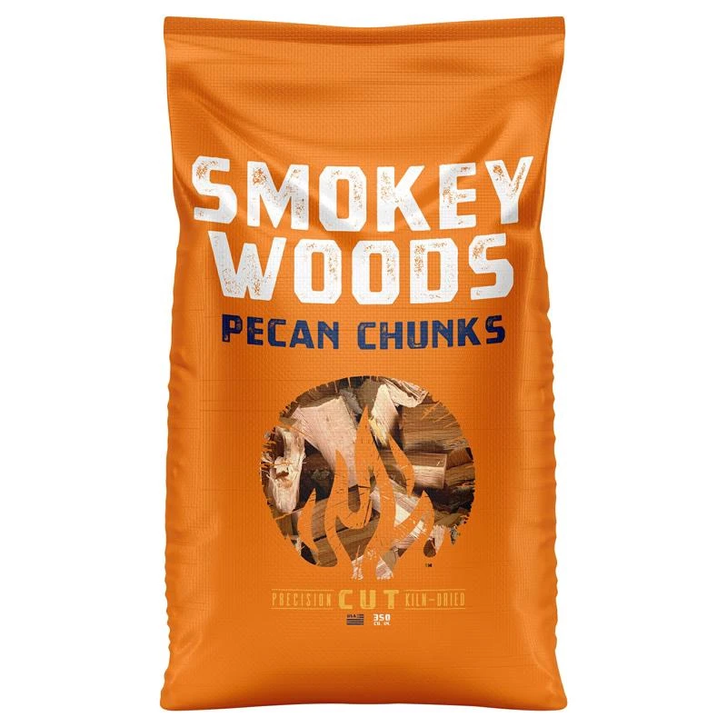 All Natural Pecan Wood Smoking Chunks 350 Cubic Inches