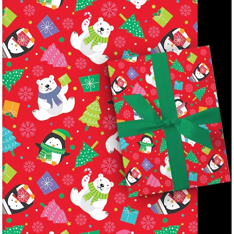 Assorted Juvenile Gift Wrap Roll - 40" X 11.75" - Cw8040a15
