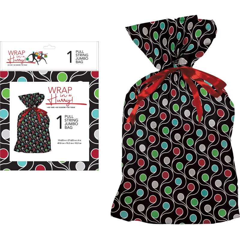 Multi-color Pull String Jumbo Sack 20" X 28"