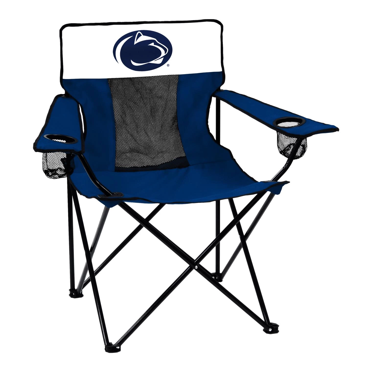 Penn State Blue Vibes Director's Folding Chair - Steel Frame, Adjustable, 275 Lb Capacity
