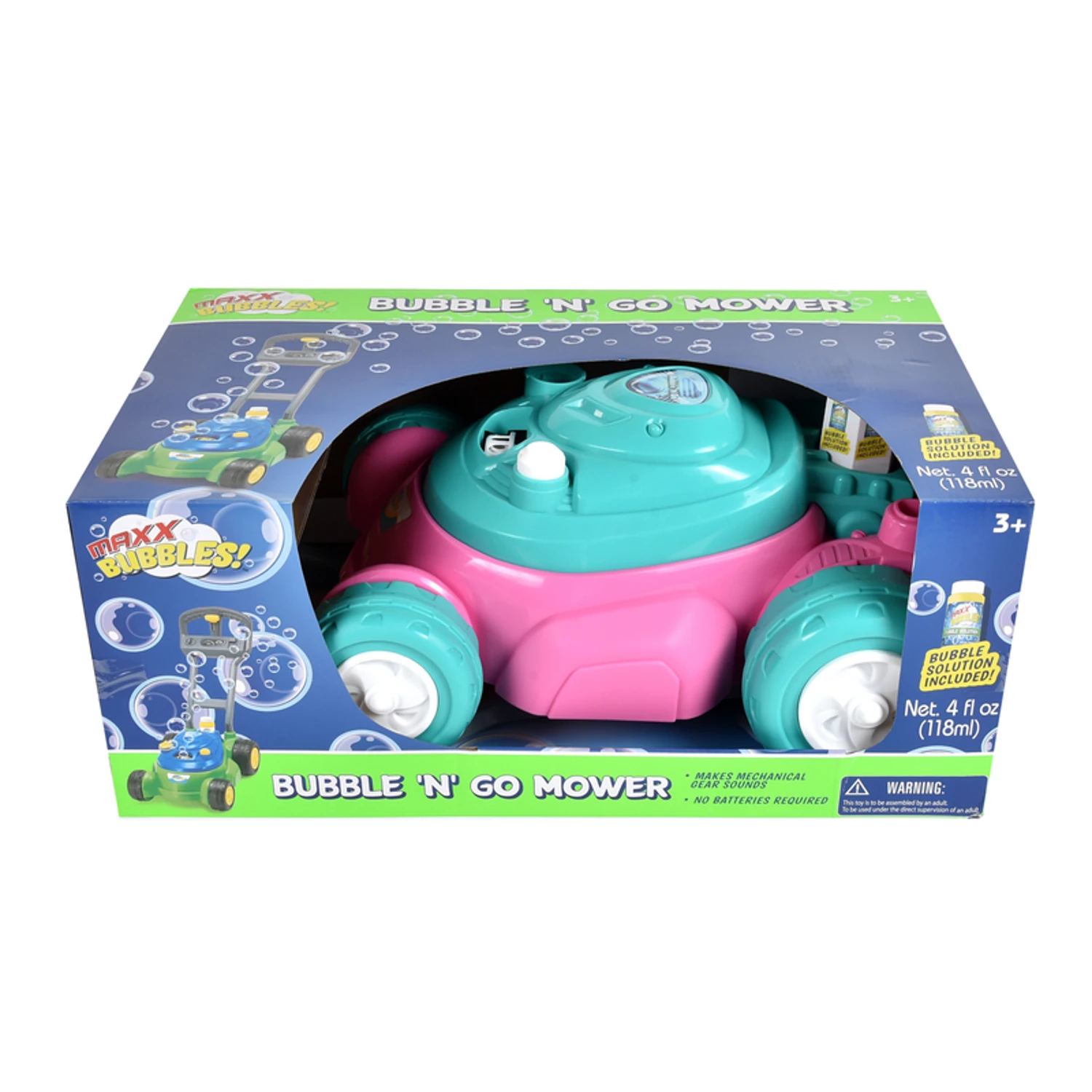 Bubble N Go Mower Plastic Pink 1 Piece For Kids Age 2+