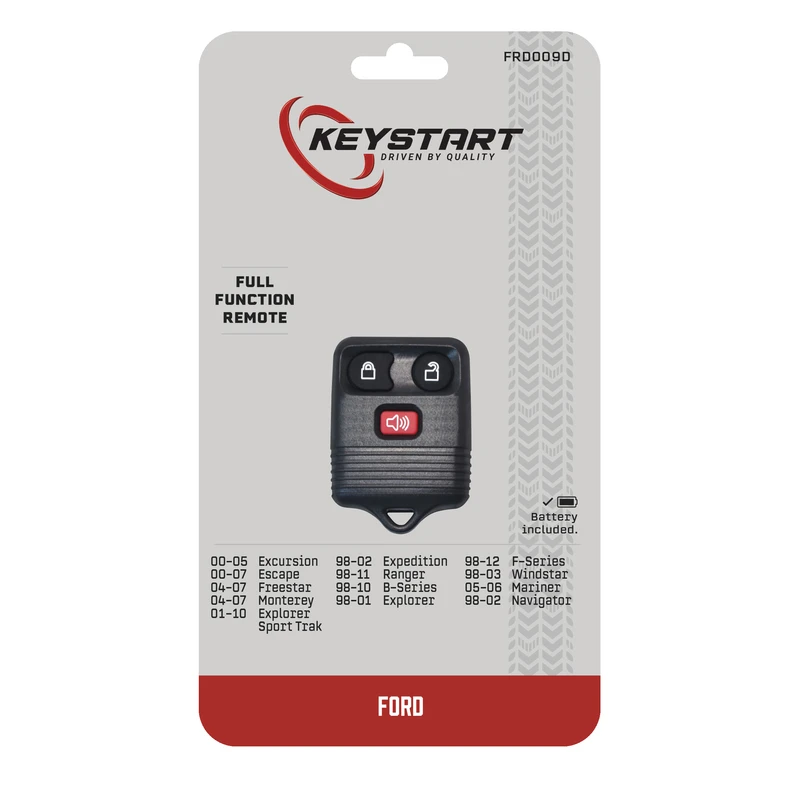 Self Programmable Remote Automotive Replacement Key Frd009 Double Sided For Ford Vehicles