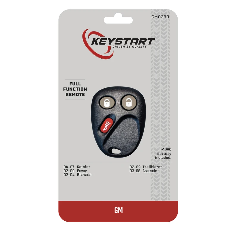 Keystart Self Programmable Remote Automotive Replacement Key Gm038 Double For Gm Vehicles
