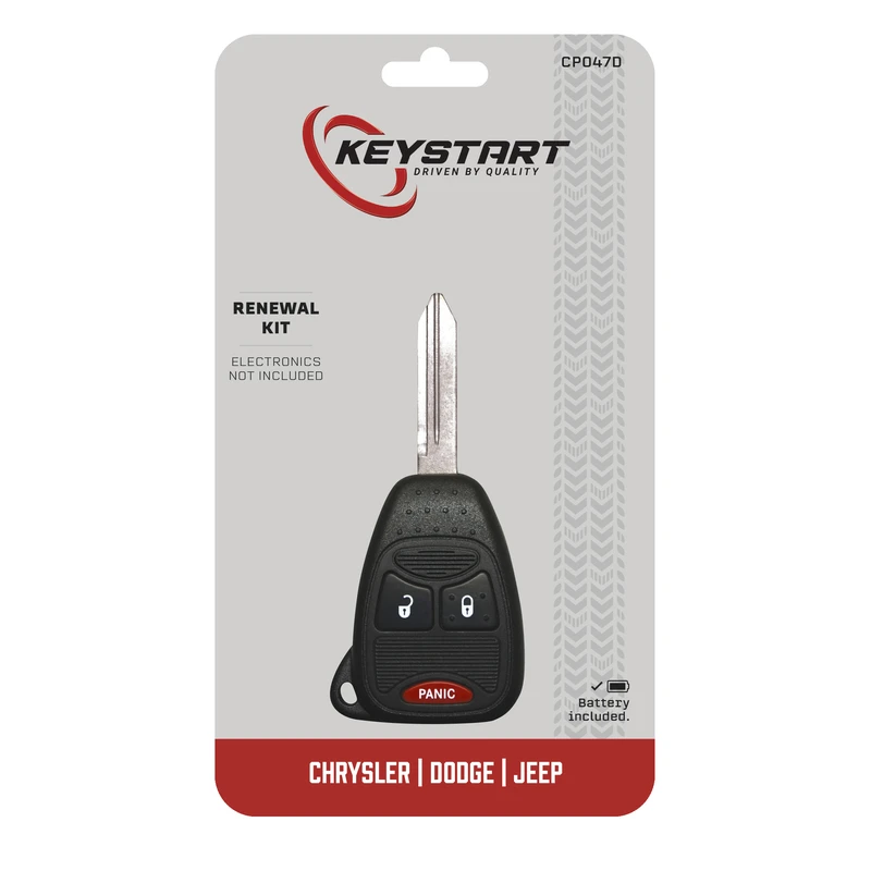 Renewal Kit Advanced Remote Automotive Replacement Key Cp047 Double Sided For Mopar