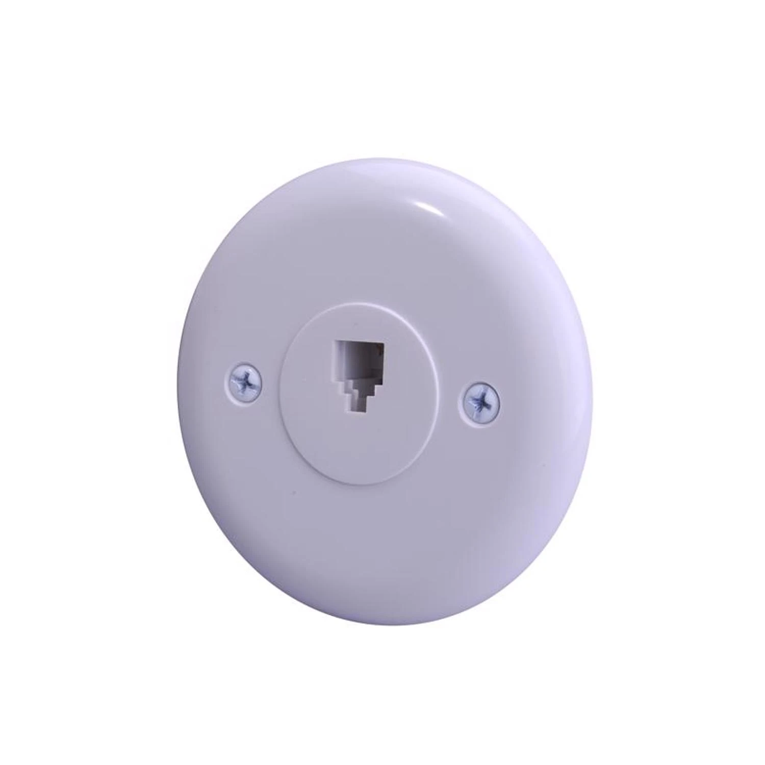 Just Hook It Up 1-jack Wall Plate For Modular Phones - White