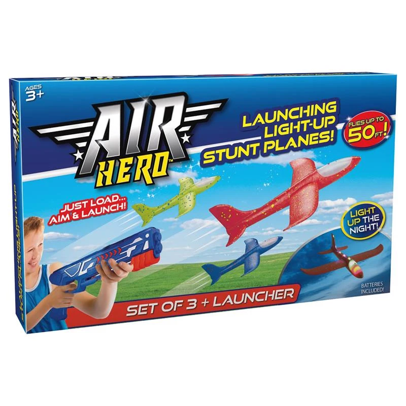 Air Hero Toy Plane Launcher - Assorted Designs, 3 Pieces