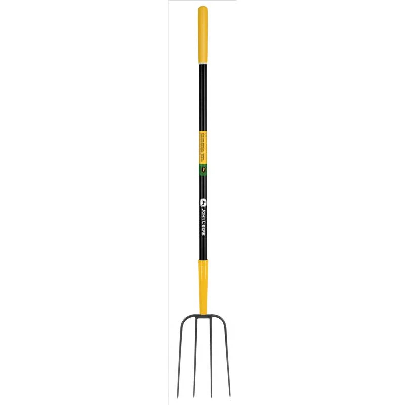 4 Tine Steel Manure Fork With 48 Inch Fiberglass Handle