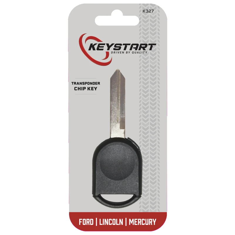 K327 Transponder Key Automotive Chipkey For Ford - Double Sided, Black/silver