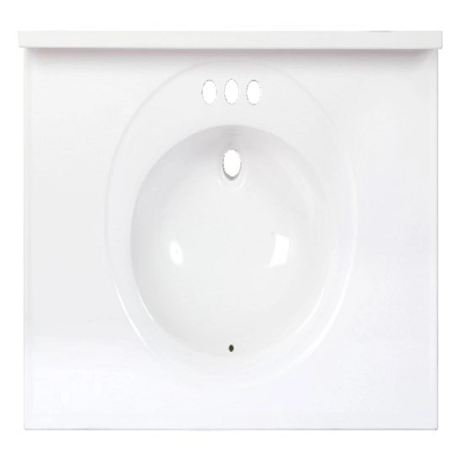 Standard Cultured Marble Bathroom Sink 37 In. W X 22 In. D White