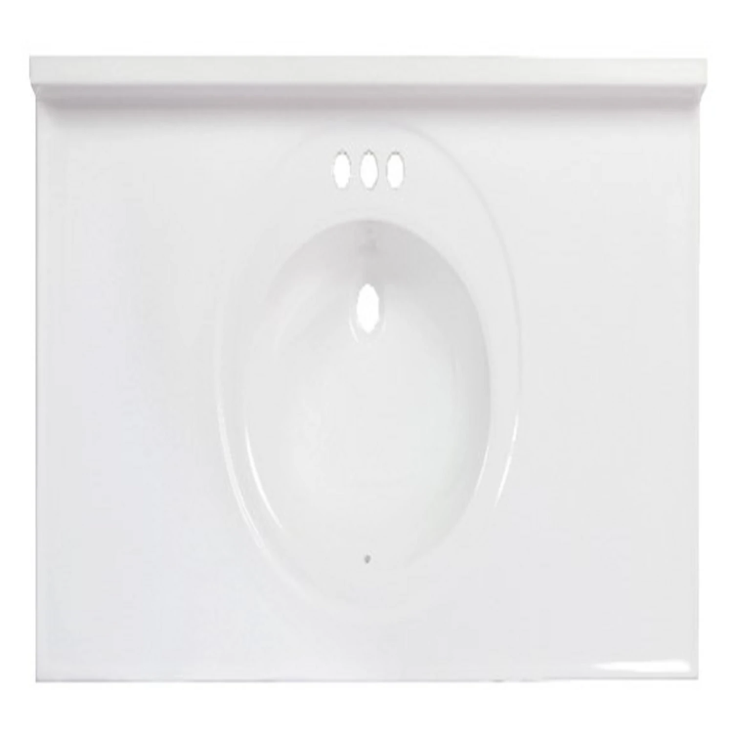 Standard Cultured Marble Bathroom Sink 49 In. W X 22 In. D White