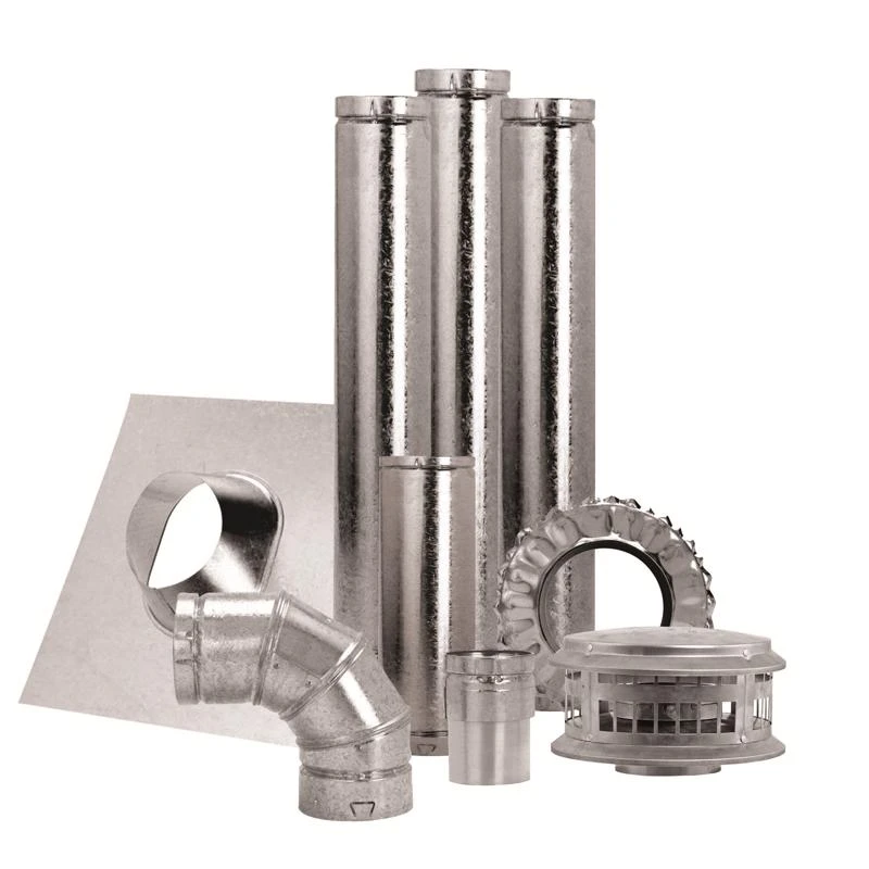 4 In. Diameter X 84 In. Length Aluminum/galvanized Steel Vent Pipe Kit