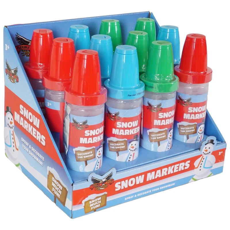 Plastic Snow Markers 2 In. - Assorted Colors - Large Size