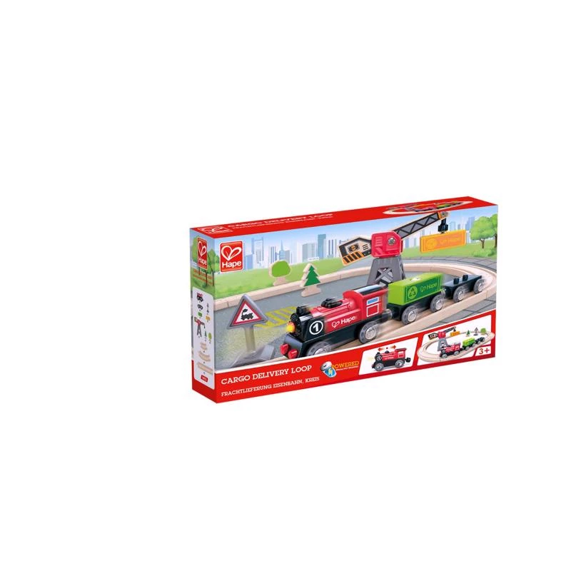 Assorted Wood Train Set - 19 Pieces For Ages 3 And Up